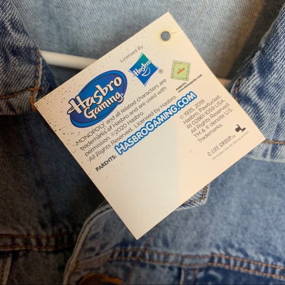 ⚡️Official Hasbro Monopoly Denim Jacket Rich Uncle Penny bag⚡️ - Picture 5 of 6